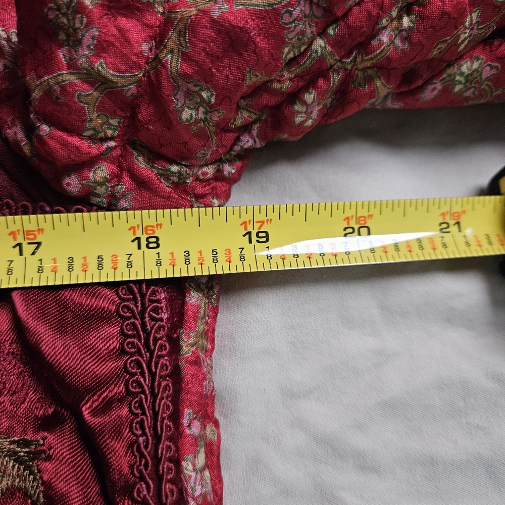 Vintage Coldwater Creek Reversible Velvet Jacket XS Boho Y2K Grandmacore Quilted - Picture 4 of 12